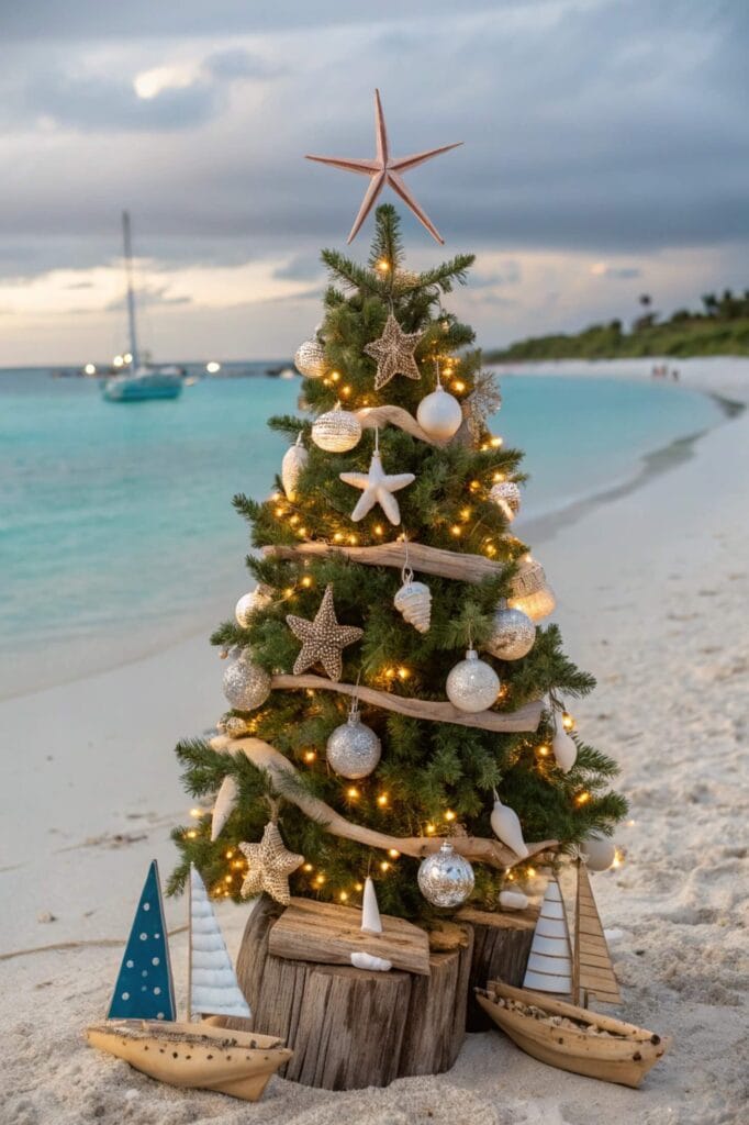 Coastal Christmas Tree Decor