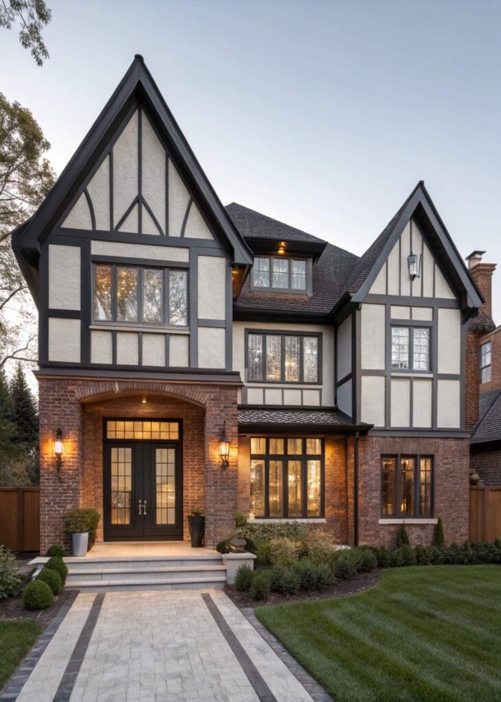 Modern Tudor Home Embracing Timeless Style