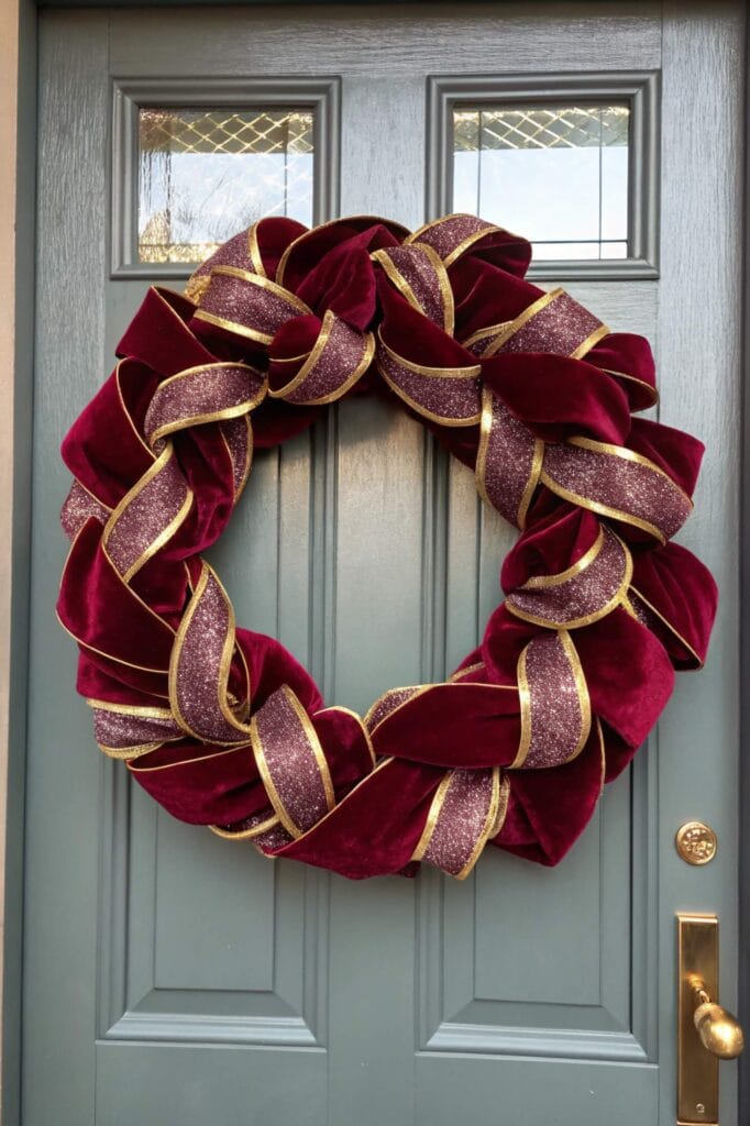 Velvet Ribbon Wreath