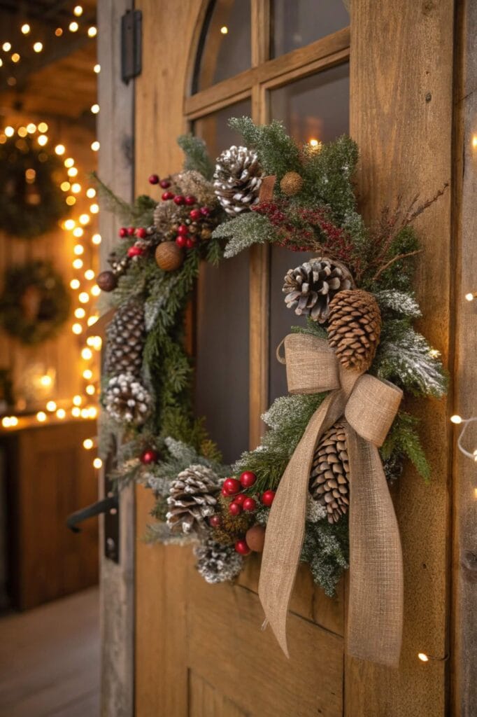 Rustic Pinecone Wreath