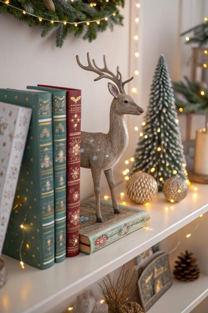 Whimsical Reindeer Bookends