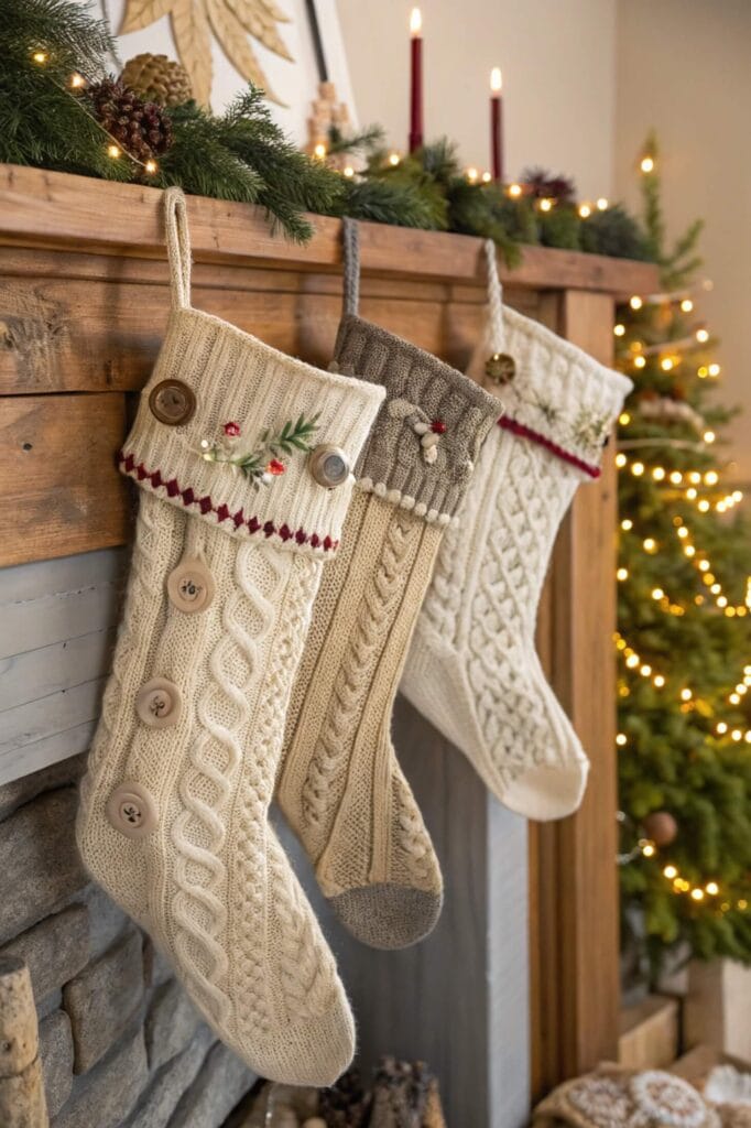 Upcycled Sweater Stockings