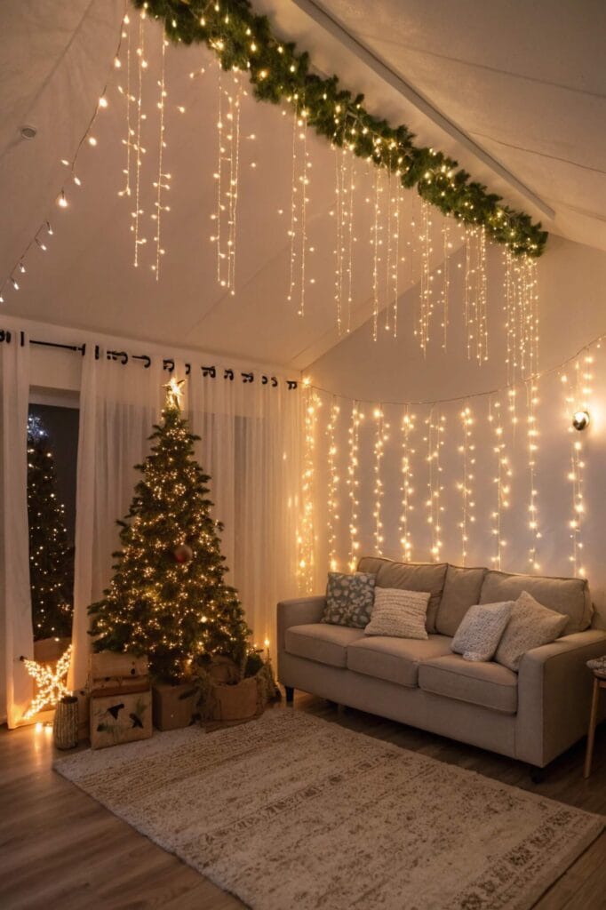 Festive Fairy Light Canopy