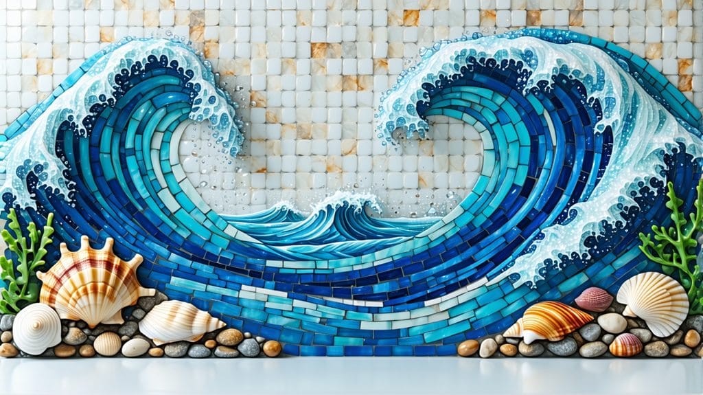 detailed mosaic tile design