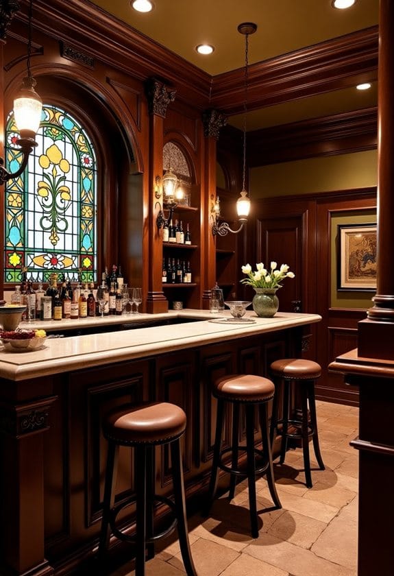 elegant victorian bar design