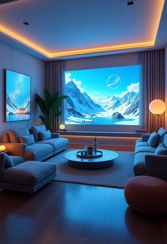 futuristic immersive interior design