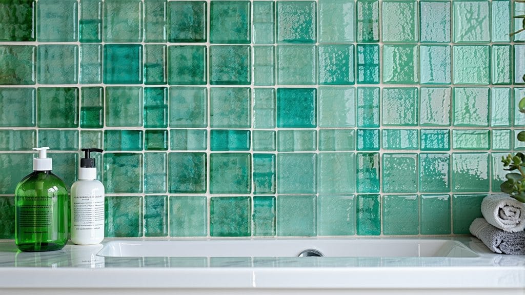 sustainable recycled glass tiles