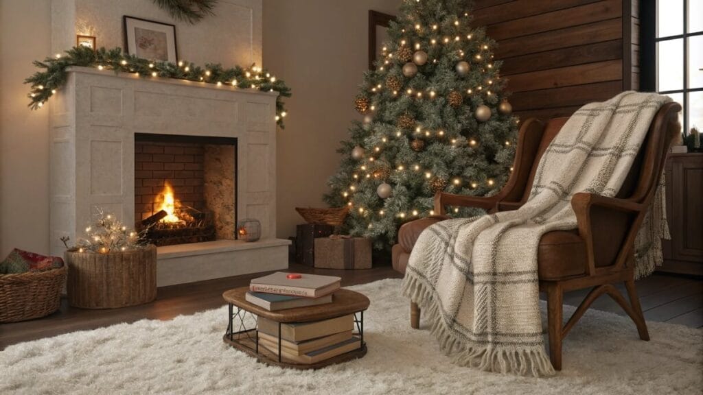 Cozy Christmas Living Room Decor Designs