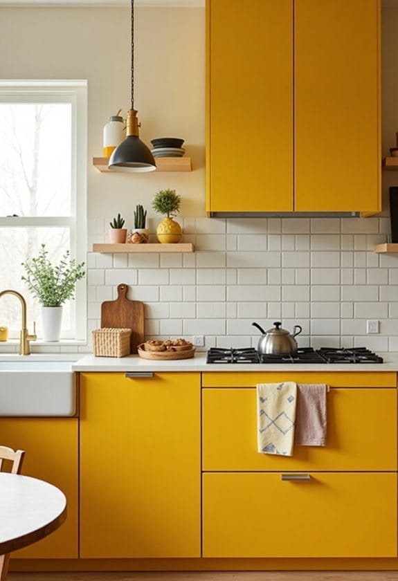 vibrant mustard yellow hue