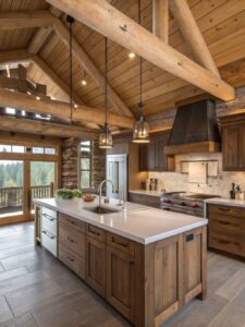 Log Home Kitchen Ideas