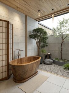 Japanese-Inspired Bathroom Designs