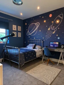 Space-Themed Bedrooms for Teen Boys